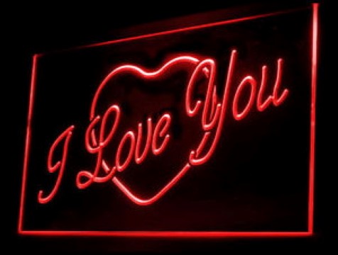 I Love you celebrate anniversary LED Neon Sign